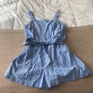 Chambray Romper Loft